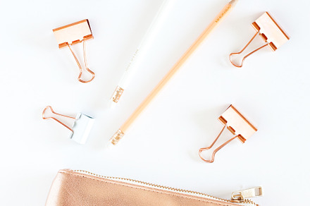Rose Gold Desktop Stock Image 002