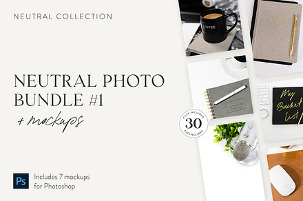Neutral Photos + Mockups Bundle 1
