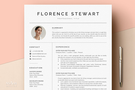 Resume Template with photo