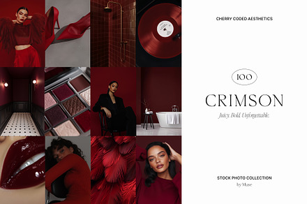 CRIMSON / 100 Cherry Coded Photos