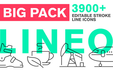 LINEO Big Pack - 3900+ icons