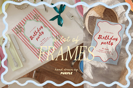 Whimsical Watercolor Frames