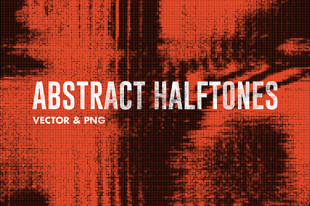 Abstract Halftones - Vector & PNG