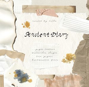 Ancient Diary Torn Paper Texture