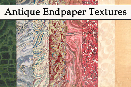 Antique Endpaper Textures