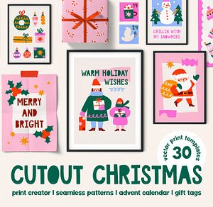 Cutout Christmas Poster Creator