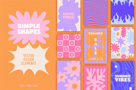 Simple shapes - design elements