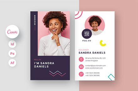 Resume Business Card Canva