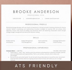 ATS Friendly Resume Template