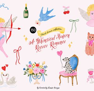Hand Drawn Whimsical Love Clipart