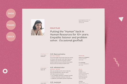 Resume Template CV with Photo