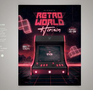 Bartop Arcade Flyer Retro Gaming