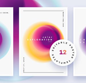 Color Exploration Poster Templates