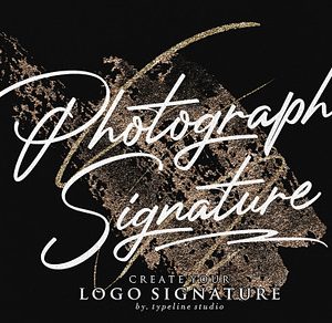 Photograph Signature Logo fonts