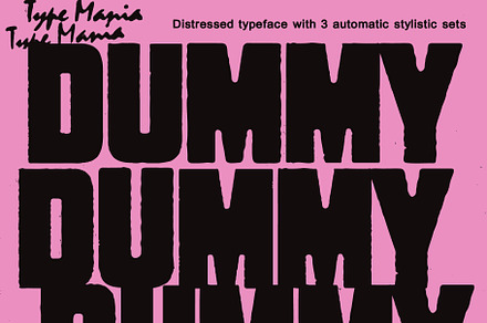 Dummy TM – Bold Distressed Type