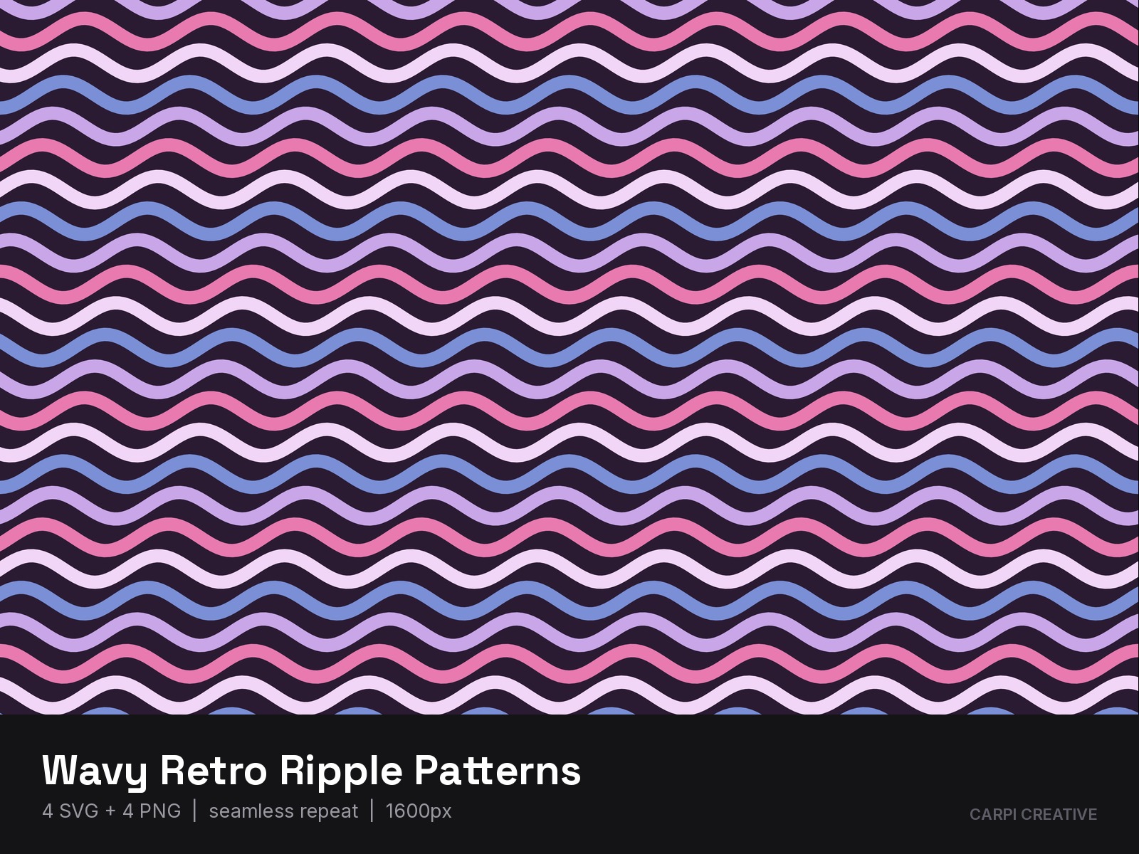 Wavy Retro Ripple Patterns