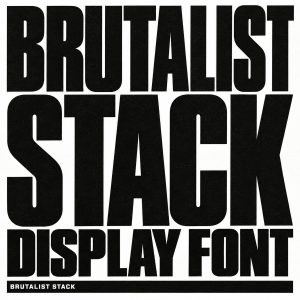 Brutalist Stack Display